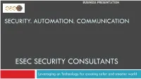 Esec Security Consultants