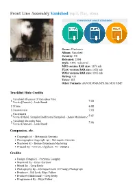 Front Line Assembly Vanished Mp3, Flac, Wma