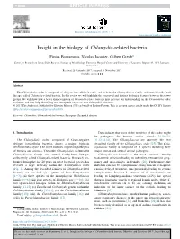 Insight in the Biology of Chlamydia-Related Bacteria