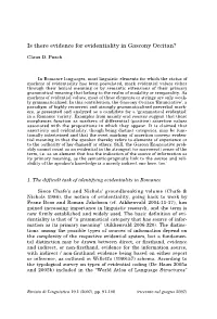 Is There Evidence for Evidentiality in Gascony Occitan?