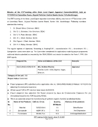 Minutes of the 575Thmeeting Ofthe State
