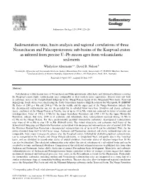 Sedimentation Rates, Basin Analysis and Regional Correlations of Three Neoarchaean and Palaeoproterozoic Sub-Basins of the Kaapv