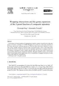 Wrapping Interactions and the Genus Expansion of the 2-Point Function of Composite Operators