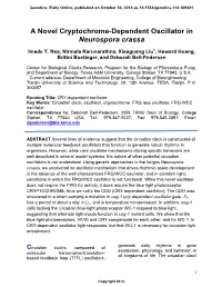 A Novel Cryptochrome-Dependent Oscillator in Neurospora Crassa