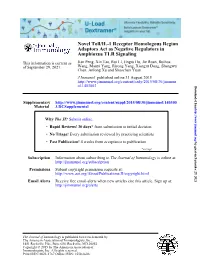 Amphioxus TLR Signaling Adaptors Act As Negative Regulators In