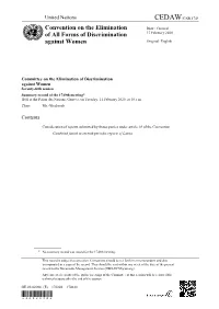 Convention on the Elimination of All Forms of Discrimination Against