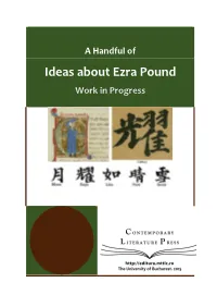Ideas About Ezra Pound