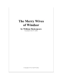 Merry Wives of Windsor