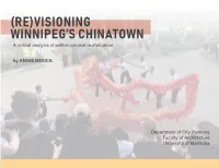 (Re)Visioning Winnipeg's Chinatown