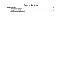 Table of Contents Local Transfers