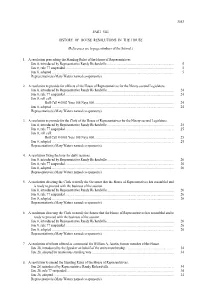 1. a Resolution Prescribing the Standing Rules of the House of Representatives. Jan. 8, Introduced by Representative Randy Richardville