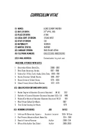 Curriculum Vitae