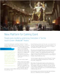 New Platform for Gaming Giant Firaxis Goes Mobile by Optimizing Civilization V* for the Touch-Screen Ultrabook™ Device
