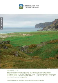 Og Utmark I Finnmark Med En Vurdering Av Kunnskapsstatus