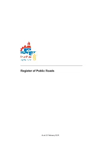 Register of Public Roads