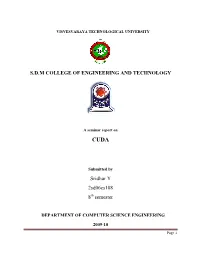 S.D.M COLLEGE of ENGINEERING and TECHNOLOGY Sridhar Y