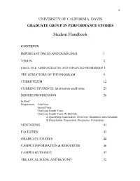 Student Handbook