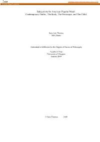 Subjectivity in American Popular Metal: Contemporary Gothic, the Body, the Grotesque, and the Child