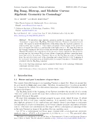 Algebraic Geometry in Cosmology?