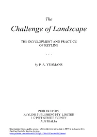 Challenge of Landscape