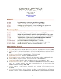 Eduardo Levy Yeyati's CV