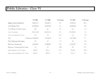 Public Libraries - Class VI