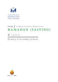 SACRE Ramadan Guidance