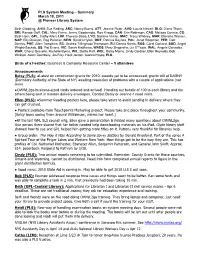 System Meeting – Summary March 18, 2011 @ Pioneer Library System