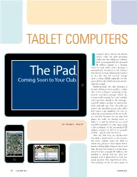 TABLET COMPUTERS: the Ipad