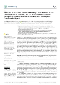 The Role of the Local Host Community's Involvement in the Development of Tourism: a Case Study of the Residents' Perception