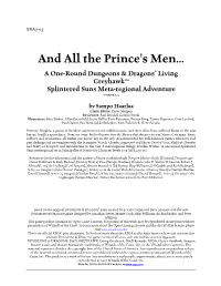 ESA7-05 and All the Prince's Men…