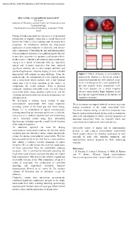 How to Dope a Semiconductor Nanocrystal? Uri Banin Institute Of
