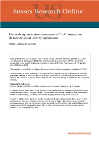 Riot”: Toward an Elaborated Social Identity Explanation