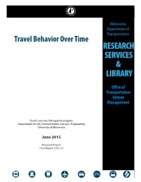 Travel Behavior Over Time