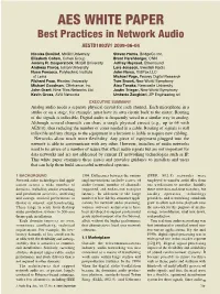 AES WHITE PAPER Best Practices in Network Audio AESTD1003V1 2009-06-04