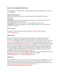 Alumni Track: Alphabetical Directory