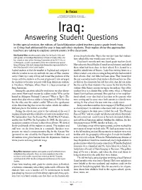Answering Student Questions