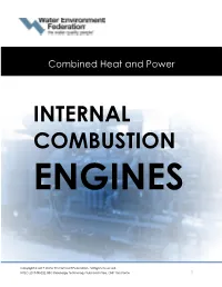 Combined Heat and Power: Internal Combustion Engine Technology