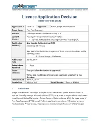 Decision Inter-City Bus (ICB)
