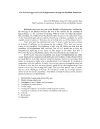The Practical Approach to the Enlightenment Through the Buddhist Meditation Venerable Bhikkhuni Anula Devi (Kyeong-Hee Yoo)