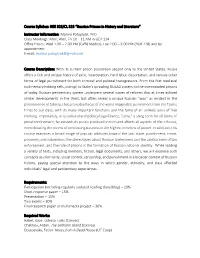 Course Syllabus