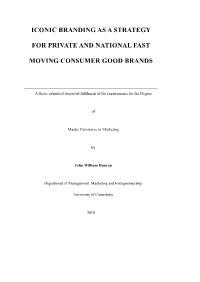 Iconic Branding As a Strategy for Private and National