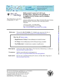 Nucleotides Lymphocytes by Purine and Pyrimidine Proliferation, And