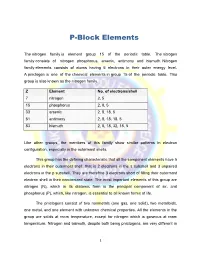 P-Block Elements