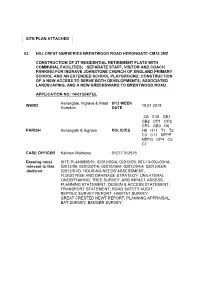 Site Plan Attached 03. Hillcrest Nurseries