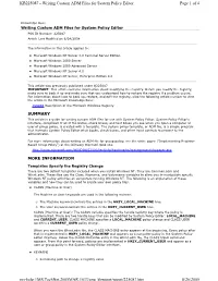 Writing Custom ADM Files for System Policy Editor Page 1 of 4