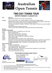 Australian Tennis Open