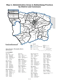 Map 2. Administrative Areas in Battambang Province by District and Commune