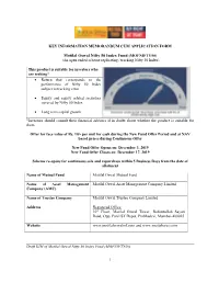 Motilal Oswal Nifty 50 Index Fund (MOFNIFTY50) (An Open Ended Scheme Replicating / Tracking Nifty 50 Index)