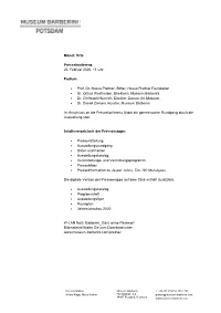 Van Gogh. Stillleben – Pressemappe